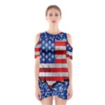 usa-map-and-flag-on-cement-wall-texture-background-design-1591646654pet Shoulder Cutout One Piece Dress