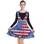 usa-map-and-flag-on-cement-wall-texture-background-design-1591646654pet Plunge Pinafore Dress