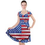 usa-map-and-flag-on-cement-wall-texture-background-design-1591646654pet Cap Sleeve Midi Dress