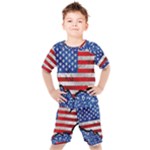 usa-map-and-flag-on-cement-wall-texture-background-design-1591646654pet Kids  Tee and Shorts Set