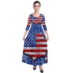 usa-map-and-flag-on-cement-wall-texture-background-design-1591646654pet Quarter Sleeve Maxi Velour Dress