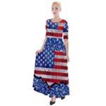 usa-map-and-flag-on-cement-wall-texture-background-design-1591646654pet Half Sleeves Maxi Dress