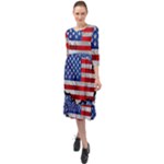 usa-map-and-flag-on-cement-wall-texture-background-design-1591646654pet Ruffle End Midi Chiffon Dress