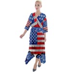 usa-map-and-flag-on-cement-wall-texture-background-design-1591646654pet Quarter Sleeve Wrap Front Maxi Dress