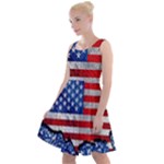 usa-map-and-flag-on-cement-wall-texture-background-design-1591646654pet Knee Length Skater Dress