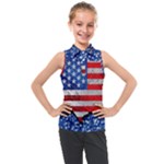 usa-map-and-flag-on-cement-wall-texture-background-design-1591646654pet Kids  Sleeveless Polo Tee