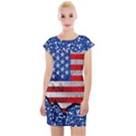 usa-map-and-flag-on-cement-wall-texture-background-design-1591646654pet Cap Sleeve Bodycon Dress