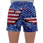 usa-map-and-flag-on-cement-wall-texture-background-design-1591646654pet Women s Satin Sleepwear Shorts