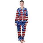 usa-map-and-flag-on-cement-wall-texture-background-design-1591646654pet Satin Long Sleeve Pajamas Set