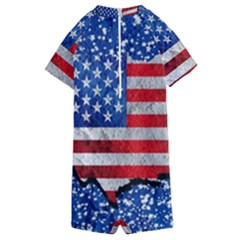 Kids  Boyleg Half Suit Swimwear 