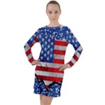 usa-map-and-flag-on-cement-wall-texture-background-design-1591646654pet Long Sleeve Hoodie Dress