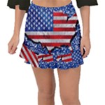 usa-map-and-flag-on-cement-wall-texture-background-design-1591646654pet Fishtail Mini Chiffon Skirt