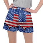 usa-map-and-flag-on-cement-wall-texture-background-design-1591646654pet Ripstop Shorts