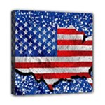 Usa-map-and-flag-on-cement-wall-texture-background-design-1591646654pet Mini Canvas 8  x 8  (Stretched)