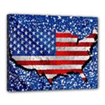 Usa-map-and-flag-on-cement-wall-texture-background-design-1591646654pet Canvas 20  x 16  (Stretched)