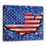 Usa-map-and-flag-on-cement-wall-texture-background-design-1591646654pet Canvas 24  x 20  (Stretched)