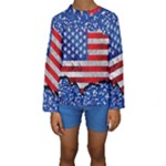 Usa-map-and-flag-on-cement-wall-texture-background-design-1591646654pet Kids  Long Sleeve Swimwear