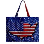 Usa-map-and-flag-on-cement-wall-texture-background-design-1591646654pet Zipper Mini Tote Bag