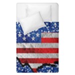 Usa-map-and-flag-on-cement-wall-texture-background-design-1591646654pet Duvet Cover Double Side (Single Size)