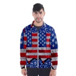 Usa-map-and-flag-on-cement-wall-texture-background-design-1591646654pet Men s Windbreaker