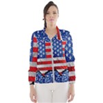 Usa-map-and-flag-on-cement-wall-texture-background-design-1591646654pet Women s Windbreaker