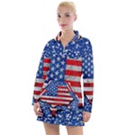 Usa-map-and-flag-on-cement-wall-texture-background-design-1591646654pet Women s Long Sleeve Casual Dress