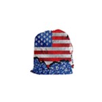 Usa-map-and-flag-on-cement-wall-texture-background-design-1591646654pet Drawstring Pouch (XS)