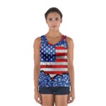 Usa-map-and-flag-on-cement-wall-texture-background-design-1591646654pet Sport Tank Top 