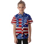 Usa-map-and-flag-on-cement-wall-texture-background-design-1591646654pet Kids  Short Sleeve Shirt