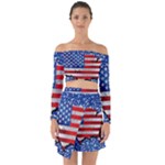 Usa-map-and-flag-on-cement-wall-texture-background-design-1591646654pet Off Shoulder Top with Skirt Set