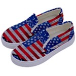 Usa-map-and-flag-on-cement-wall-texture-background-design-1591646654pet Kids  Canvas Slip Ons