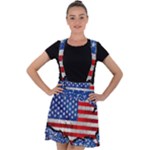 Usa-map-and-flag-on-cement-wall-texture-background-design-1591646654pet Velvet Suspender Skater Skirt