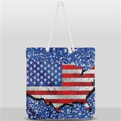 Full Print Rope Handle Tote (Large) 