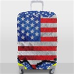 Usa-map-and-flag-on-cement-wall-texture-background-design-1591646654pet Luggage Cover (Large)