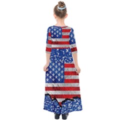 Kids  Quarter Sleeve Maxi Dress 