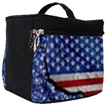 Usa-map-and-flag-on-cement-wall-texture-background-design-1591646654pet Make Up Travel Bag (Big)