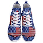 Usa-map-and-flag-on-cement-wall-texture-background-design-1591646654pet Men s Lightweight High Top Sneakers