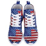 Usa-map-and-flag-on-cement-wall-texture-background-design-1591646654pet Women s Lightweight High Top Sneakers