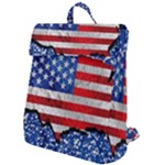 Usa-map-and-flag-on-cement-wall-texture-background-design-1591646654pet Flap Top Backpack