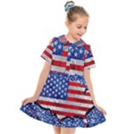 Usa-map-and-flag-on-cement-wall-texture-background-design-1591646654pet Kids  Short Sleeve Shirt Dress