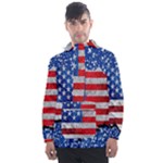 Usa-map-and-flag-on-cement-wall-texture-background-design-1591646654pet Men s Front Pocket Pullover Windbreaker