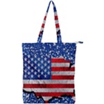 Usa-map-and-flag-on-cement-wall-texture-background-design-1591646654pet Double Zip Up Tote Bag