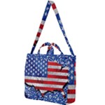 Usa-map-and-flag-on-cement-wall-texture-background-design-1591646654pet Square Shoulder Tote Bag