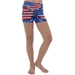 Usa-map-and-flag-on-cement-wall-texture-background-design-1591646654pet Kids  Lightweight Velour Yoga Shorts