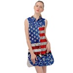 Usa-map-and-flag-on-cement-wall-texture-background-design-1591646654pet Sleeveless Shirt Dress