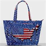 Usa-map-and-flag-on-cement-wall-texture-background-design-1591646654pet Back Pocket Shoulder Bag 