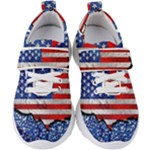 Usa-map-and-flag-on-cement-wall-texture-background-design-1591646654pet Kids  Velcro Strap Shoes