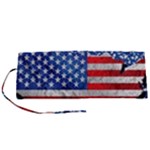 Usa-map-and-flag-on-cement-wall-texture-background-design-1591646654pet Roll Up Canvas Pencil Holder (S)