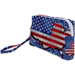 Usa-map-and-flag-on-cement-wall-texture-background-design-1591646654pet Wristlet Pouch Bag (Small)