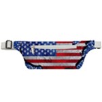 Usa-map-and-flag-on-cement-wall-texture-background-design-1591646654pet Active Waist Bag